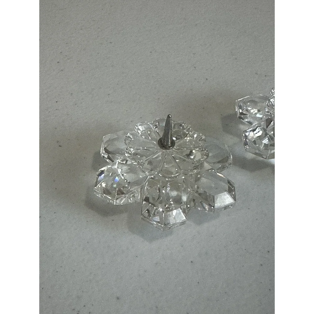 vintage swarovski Pin Top Candelstick‎ Lot Of 2